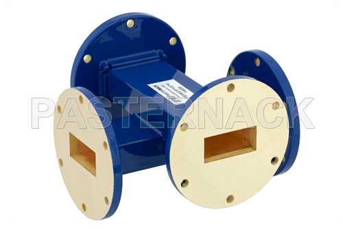WR-137 十字交叉式波导耦合器，50 dB，UG-344/U圆盖法兰，5.85 GHz~8.2 GHz