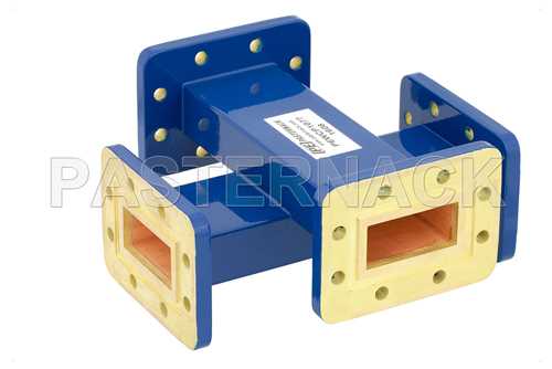 WR-137 十字交叉式波导耦合器，40 dB，CPR-137G槽面法兰，5.85 GHz~8.2 GHz