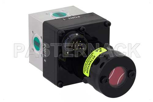 WR-42 波导机电式继电器单刀双掷闩锁开关，TTL，K频段，DC~26.5 GHz，800瓦，UG-595/U方盖法兰