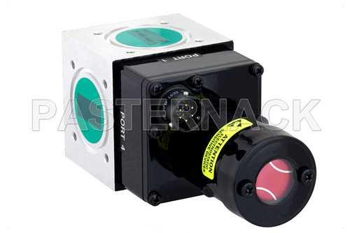 WR-90 波导机电式继电器单刀双掷闩锁开关，X频段，DC~12.4 GHz，5,000瓦，UG-39/U方盖法兰