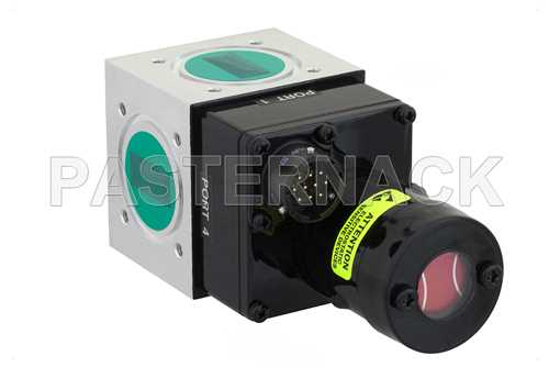 WR-90 波导机电式继电器单刀双掷闩锁开关，TTL，X频段，DC~12.4 GHz，5,000瓦，UG-39/U方盖法兰