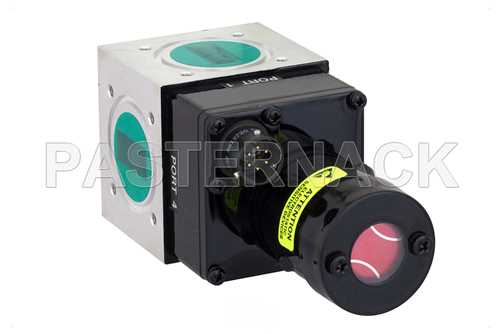 WR-90 波导机电式继电器单刀双掷闩锁开关，X频段，DC~12.4 GHz，5,000瓦，UG-39/U方盖法兰