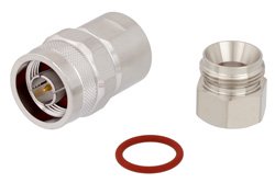 N Male Connector Clamp/Non-Solder Contact Attachment for LMR-400, PE-C400, PE-B400, PE-B405