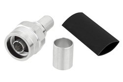 N Male Connector Crimp/Non-Solder Contact Attachment for LMR-400, PE-C400, PE-B400, PE-B405