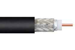 Low Loss Flexible LMR-240-DB Rated Coax Cable Double Shielded with Black PE Jacket
