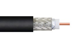 Low Loss Flexible LMR-240-DB Rated Coax Cable Double Shielded with Black PE Jacket