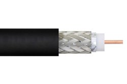 Low Loss Flexible LMR-240 Outdoor Rated Coax Cable Double Shielded with Black PE Jacket