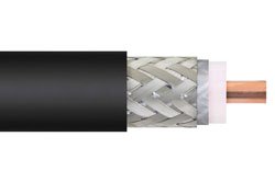 Low Loss Flexible LMR-400-DB Outdoor/Watertight Rated Coax Cable Double Shielded with Black PE Jacket