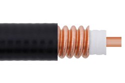 Low Loss 1/2 inch Superflexible Corrugated Coax Cable with Black PE Jacket