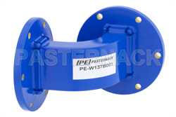 WR-137 Commercial Grade Waveguide E-Plane with UG-344/U Flange Operating from 5.85 GHz to 8.2 GHz