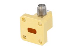 WR-28 UG-599/U Square Cover Flange to 2.92mm Female Waveguide to Coax Adapter Operating from 26.5 GHz to 40 GHz