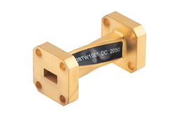 WR-28 90 Degree Waveguide Twist With a UG-599/U Flange Operating From 26.5 GHz to 40 GHz
