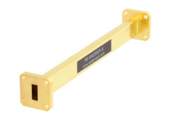 WR-42 Instrumentation Grade Straight Waveguide Section 6 Inch Length with UG-595/U Flange Operating from 18 GHz to 26.5 GHz