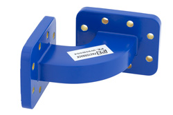 WR-90 Commercial Grade Waveguide H-Bend with CPR-90G Flange Operating from 8.2 GHz to 12.4 GHz