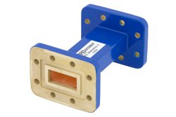 WR-90 商用级直波导，3英寸，CPR-90G法兰，8.2 GHz ~ 12.4 GHz