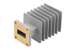 WR-90 波导负载，50 W，8.2 GHz~12.5 GHz，铝材质，UG 方盖法兰