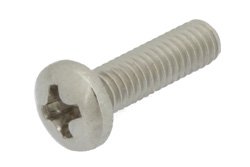 3-56 Stainless Steel Screw 0.375 Inch Long Phillips in 100 Each Packages