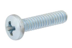 4-40 Zinc Plated Screw 0.5 Inch Long Phillips in 100 Each Packages