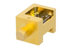 WR-28波导上变频混频器，26.5 GHz至40 GHz，IF频率为直流至18 GHz，LO功率为+13 dBm，UG-599/U型法兰，Ka频段