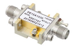 高功率VDMOS放大器，增益47 dB，饱和功率50瓦，1.5 MHz~30 MHz，SMA，AB类