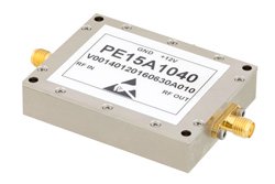 0.5 dB NF, 16 dBm P1dB, 1.215 GHz to 1.4 GHz, Low Noise Amplifier with Integrated Band Pass Filter, 35 dB Gain, SMA