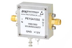1 dB NF Low Noise Amplifier, Operating from 50 MHz to 1 GHz with 18 dB Gain, 16 dBm P1dB and SMA