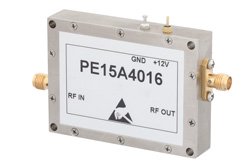 4 Watt P1dB, 1 GHz to 2 GHz, High Power GaAs Amplifier, SMA Input, SMA Output, 35 dB Gain, 45 dBm IP3, 4.5 dB NF