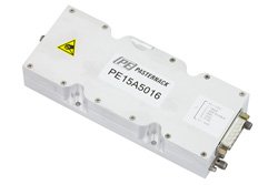 高功率高增益放大器，增益 58 dB，饱和输出功率 20瓦，6.4 GHz至7.1 GHz，SMA