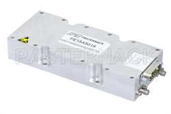 高功率高增益放大器，增益 58 dB，饱和输出功率 15瓦，7.2 GHz至7.5 GHz，SMA