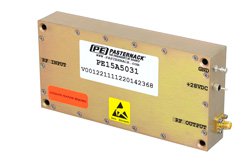 高功率高增益放大器，增益 46 dB，饱和输出功率 25瓦，20 MHz至1,000 MHz，IP3 48 dBm ，SMA