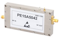 42 dB Gain, 18 Watt Psat, 860 MHz to 960 MHz, High Power Amplifier, SMA Input, SMA Output, 55 dBm IP3, 3.5 dB NF