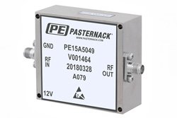 41 dB Gain, 5 Watt P1dB, 6 GHz to 18 GHz, High Power Amplifier, SMA, 44 dBm IP3