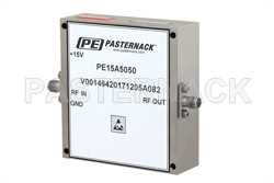 40 dB Gain, 10 Watt P1dB, 6 GHz to 18 GHz, High Power Amplifier, SMA, 46 dBm IP3