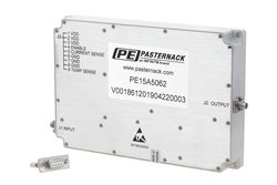 高功率氮化镓（GaN）放大器，增益47 dB，饱和功率50瓦，800 MHz~4.2 GHz，SMA，AB类