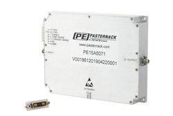 高功率氮化镓（GaN）放大器，增益43 dB，饱和功率20瓦，8 GHz~12 GHz，SMA，AB类