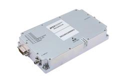 43 dB Gain, 20 Watt Psat, 2 GHz to 4 GHz, High Power GaN Amplifier, Class AB, SMA