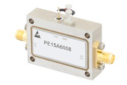 40 dB Gain, 19 dBm Psat, 2 GHz to 8 GHz, Limiting Amplifier, -20 to 20 dBm Pin, SMA