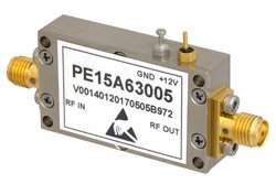 输入保护型低噪声放大器，增益 40 dB，NF 1.2 dB，P1dB 10 dBm，900 MHz ~ 1.2 GHz，SMA