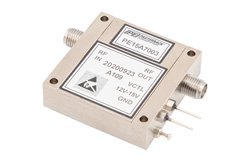 40 dB可变增益放大器，P1dB 15 dBm，2 GHz~6 GHz，增益控制 20 dB，噪声系数3 dB，SMA