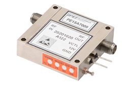40 dB可变增益放大器，P1dB 15 dBm，1 GHz~18 GHz，增益控制 20 dB，噪声系数5 dB，SMA