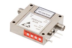 40 dB可变增益放大器，P1dB 10 dBm，1 GHz~26.5 GHz，增益控制 20 dB，噪声系数6.5 dB，SMA