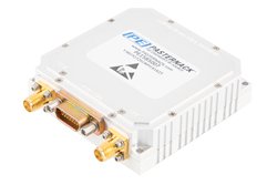 高功率双向放大器，VHF/UHF，225 MHz~512 MHz，饱和功率 16W，效率35%，切换时间8 µsec，发射增益36 dB，手动发射/接收控制，SMA