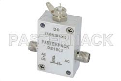 1 GHz to 5 GHz SMA Bias Tee Rated to 1000 mA And 50 Volts DC