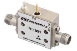 10 MHz to 40 GHz 2.92mm Bias Tee Rated to 250 mA and 16 Volts DC