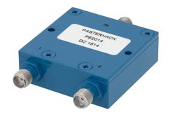 2 Way SMA Wilkinson Power Divider From 2 GHz to 4 GHz Rated at 10 Watts