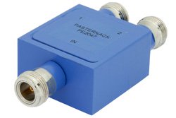 2 Way N Power Divider From 10 MHz to 1,000 MHz Rated at 1 Watt
