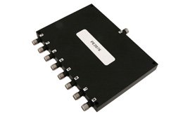 50 Ohm 8 Way SMA Power Divider From 800 MHz to 2.5 GHz Rated at 30 Watts
