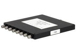 50 欧姆 8路SMA威尔金森功分器，工作频率为500 MHz至2 GHz，额定功率30瓦