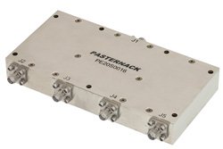 4 Way Broadband Combiner from 2 GHz to 6 GHz SMA