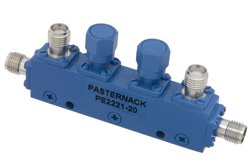 Dual Directional 20 dB SMA Coupler From 4 GHz to 8 GHz Rated to 50 Watts